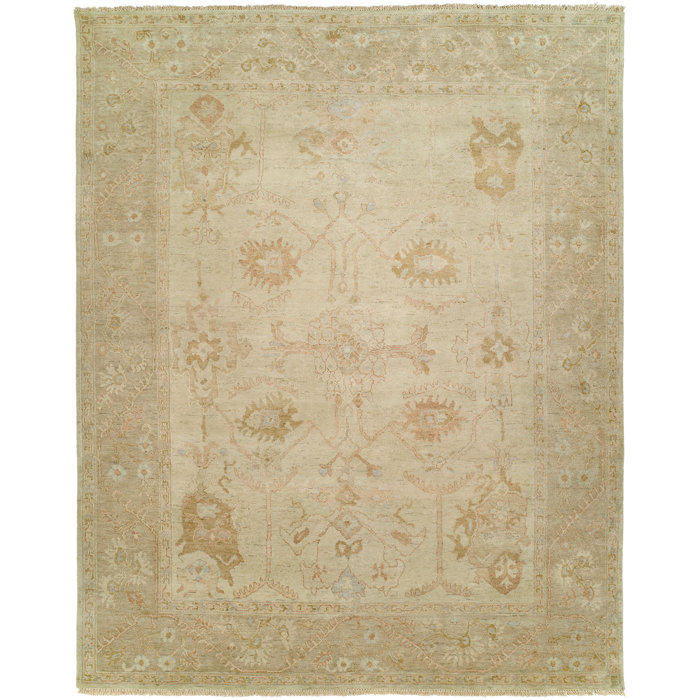 Madison Couture Rugs HandKnotted Wool Oriental Area Rug in Beige/Ivory